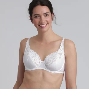 Soutien-gorge emboîtant blanc Flower Elegance Micro Recyclé