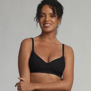 Soutien-gorge spacer sans armatures noir Flower Elegance Recyclé