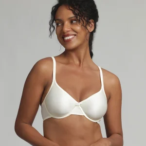 Soutien-gorge avec armatures ivoire effet satiné Cœur Croisé Satiné