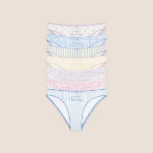 Culottes Days of the Week (pack de 7) - Imprimé Multicolore