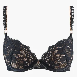 Night Bird Soutien-gorge Push-up coques Black queen