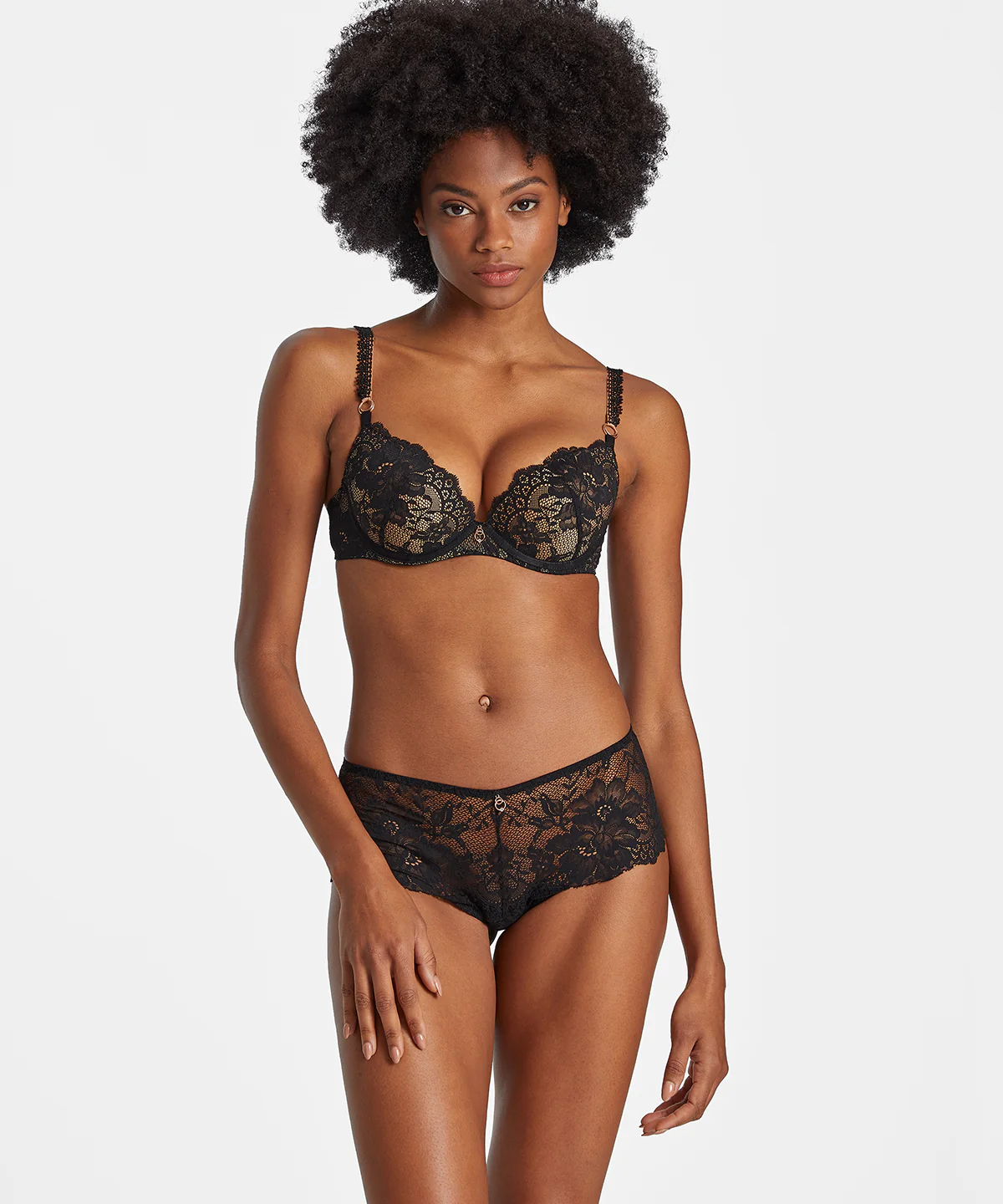 Night Bird Soutien-gorge Push-up coques Black queen – Image 2