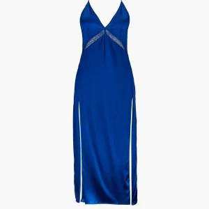 Silk Desire Nuisette longue Electric Blue
