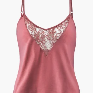 Lazy Days Top à fines bretelles Rosewood