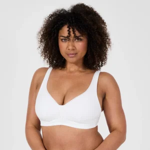 Soutien-gorge sans armatures coques amovibles blanc Just ideal